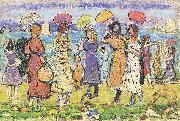Maurice Prendergast Sunny Day at the Beach Spain oil painting artist